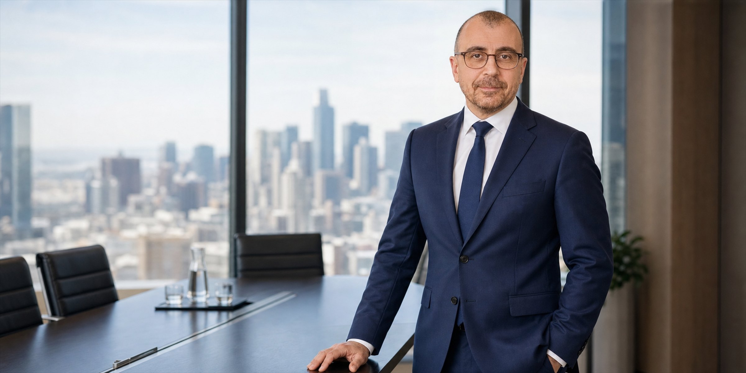 Maher Hatahet, founder and principal consultant of Success HC, in a professional boardroom setting